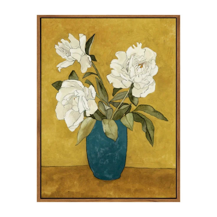 Flower Trio In Blue Vase