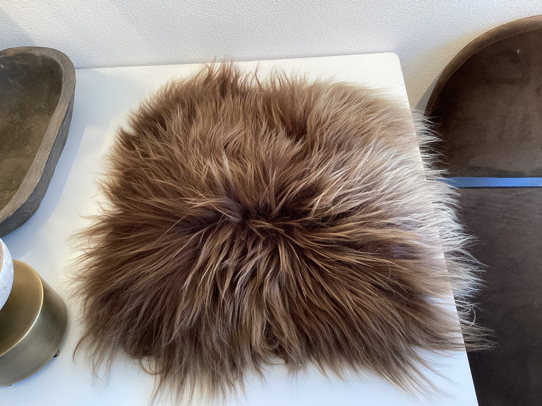 Sheepskin Chair Pad Brown