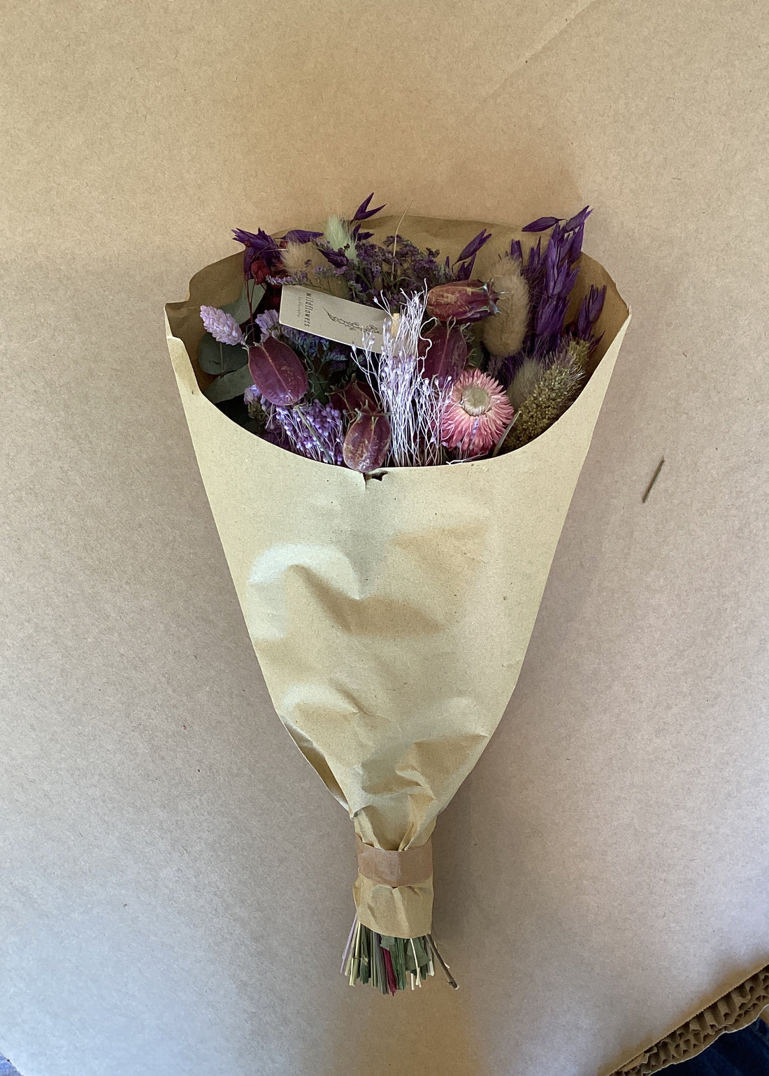Dried Flower Bouquet Purple Dusk