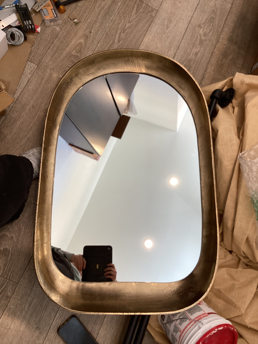 Barcelona Mirror Brass