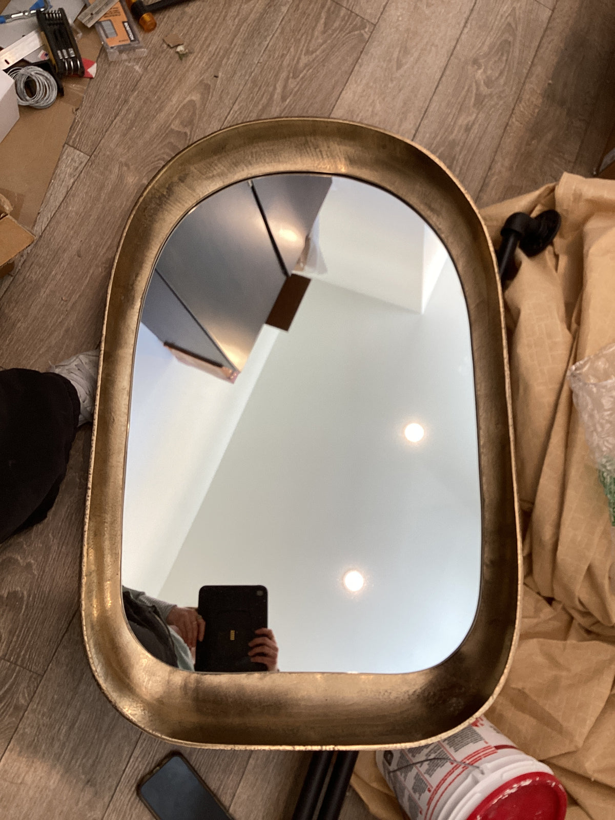 Barcelona Mirror Brass