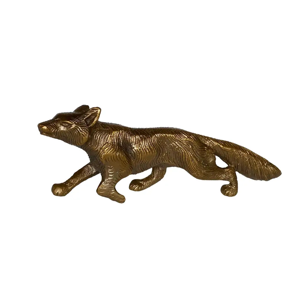 Brass Running Fox